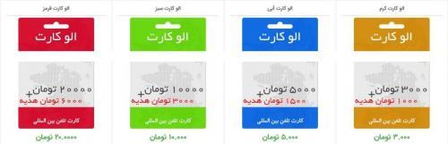 فروش کارت تلفن بین الملل الوکارت به صورت عمده