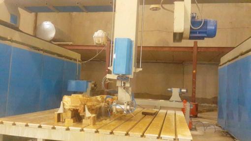 دستگاه cnc سنگ 5 محور شرکت برنا ابزار توس